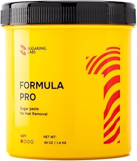 Sugaring Paste FORMULA PRO for Hair Removal SUPER SOFT for Wax Strips, Light Hair, Facial Hair, Sugar Wax Kit, 49oz / 3lb