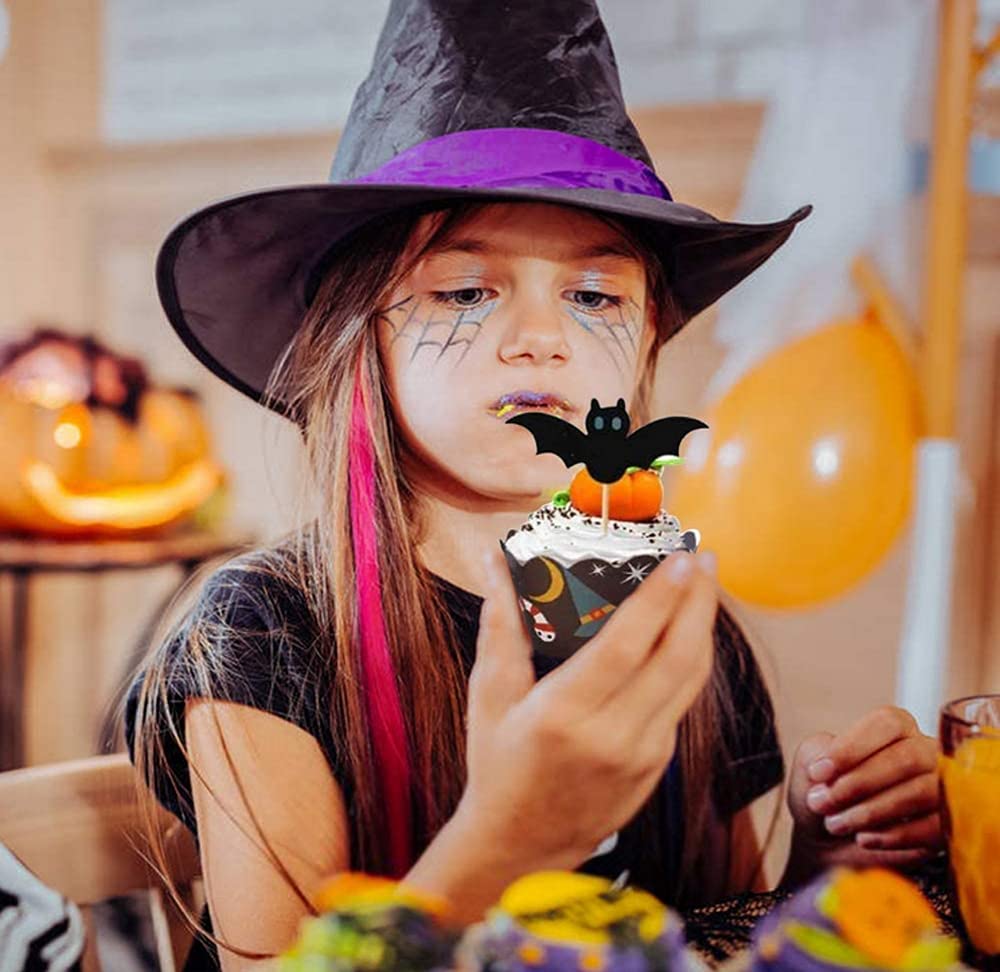 Amazon.co.jp: ハロウィン カップケーキトッパー カップケーキラッパー