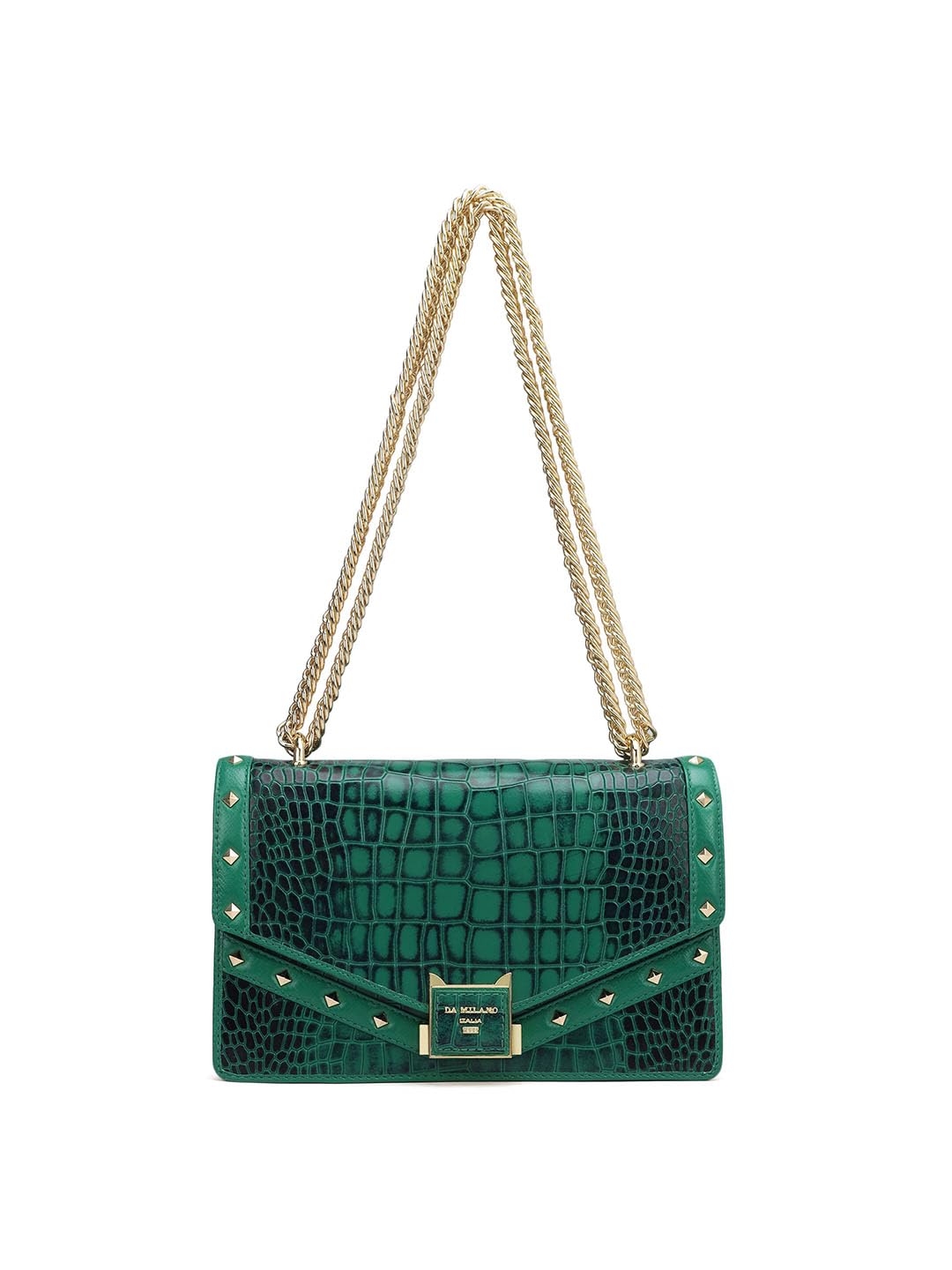 Da Milano Genuine Leather Green Shoulder Bag (00588C) (Small) (B0D9LHS18R) Amazon Price History, Amazon Price Tracker