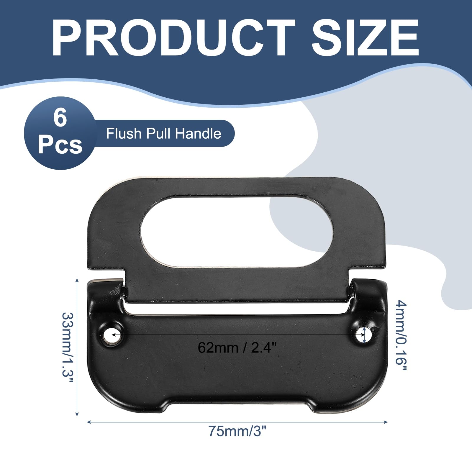 PATIKIL Recessed Pull Door Handle - Image 2
