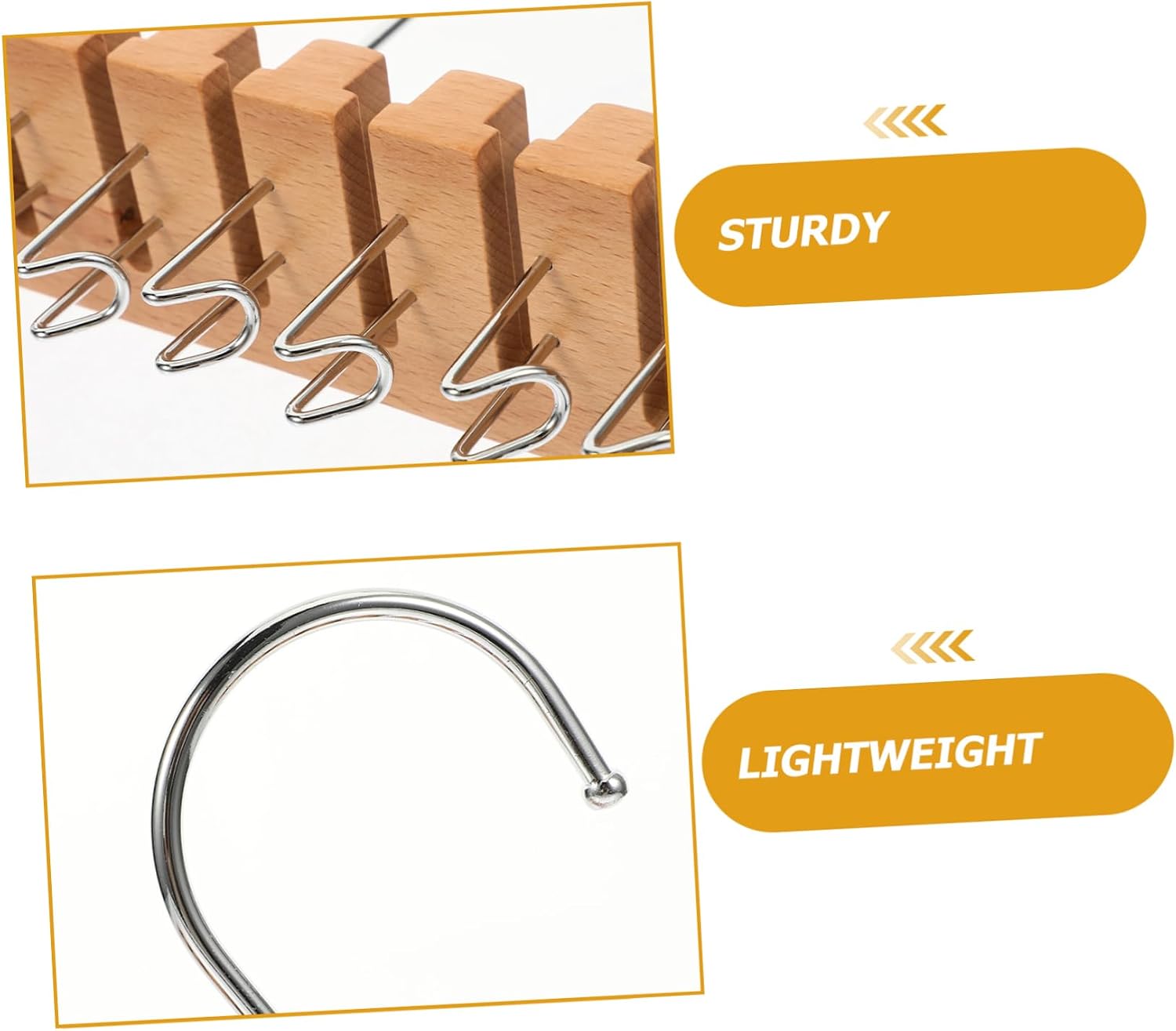 LABRIMP Wooden Belt Hanger and Tie Organizer Rack Multi-Purpose Storage for Belts Ties and Scarves Elegant Design for Closet and Home Use Slots for Efficient Space Saving