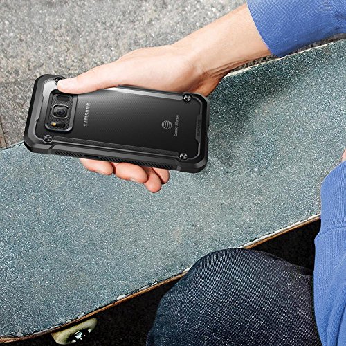 Supcase Samsung Galaxy S8 Active Case, Unicorn Beetle Series Premium Hybrid Protective Frost Clear Case For Samsung Galaxy S8 Active 2017 Release (Not Fit Regular Galaxy S8/S8 Plus) (Frost/Black) #TOP6