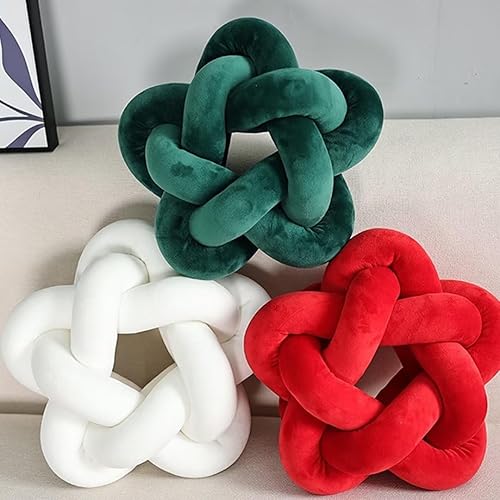 Miniatura 4 de Almohada de nudo de estrella de felpa suave de 12.59 pulgadas, almohada morada, decoración de habitación, almohadas de relleno para cojín en casa,