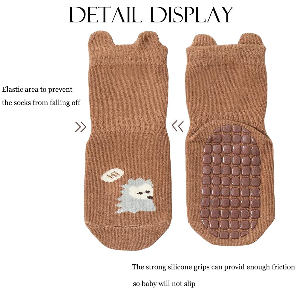 Exegawe Calcetines antideslizantes para bebés y niñas