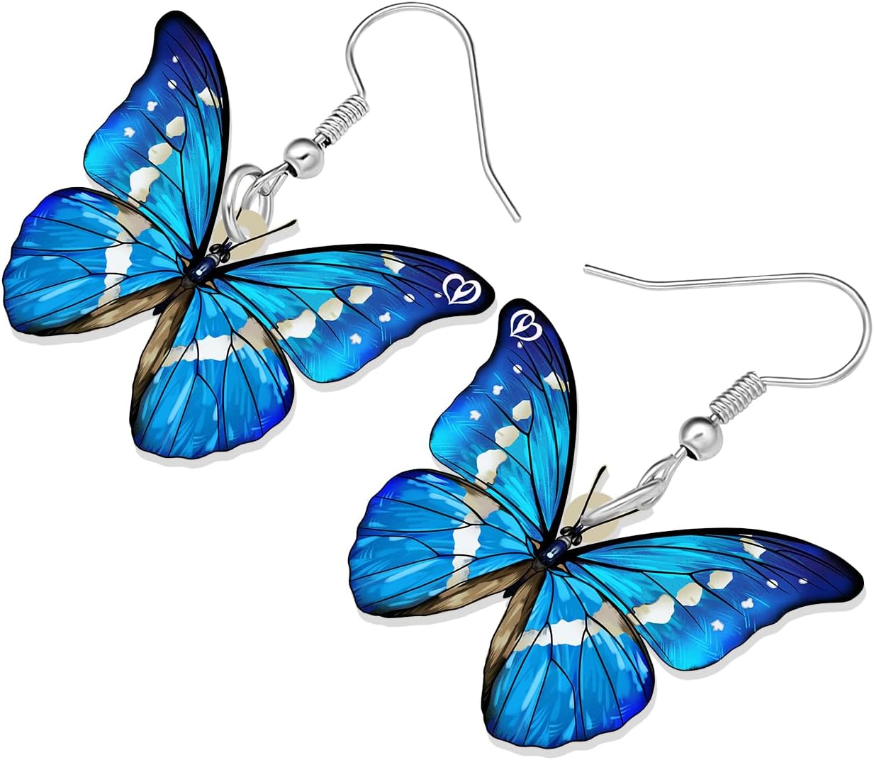 BONSNY Dangle Floral Butterfly Earrings Fashion Insects Jewelry For Women Gifts - Image 3
