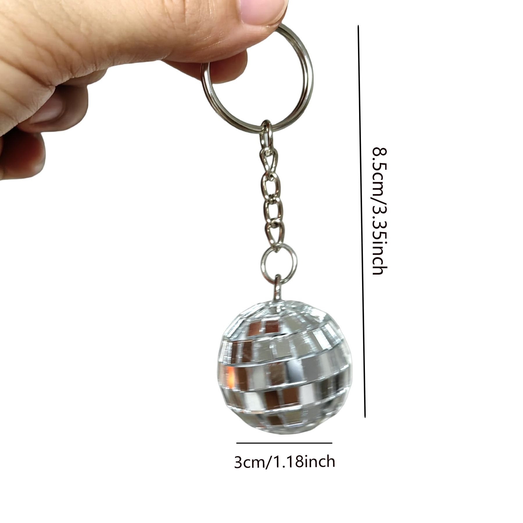 Amazon.co.jp: ZHUNIPINGAN ディスコボールキーチェーン ミラーボール