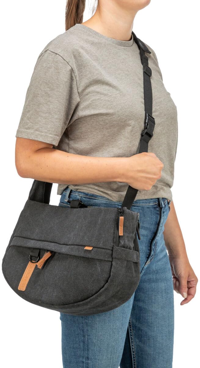 TRIXIE BE Nordic Ingrid - Bolso (35 x 25 x 13 cm), Color Negro