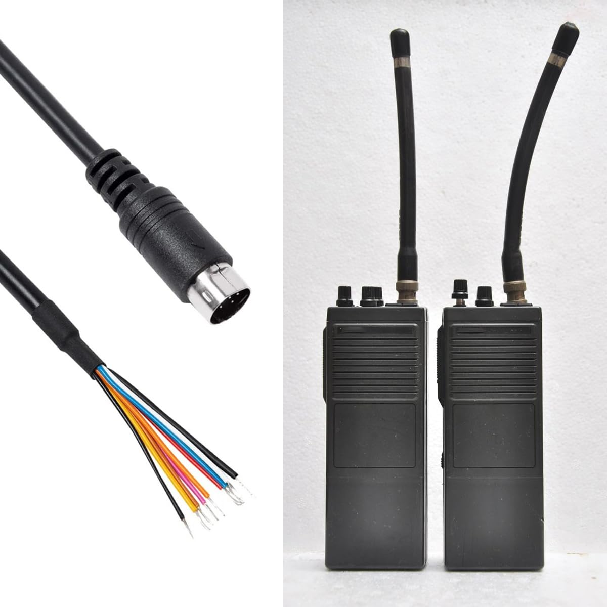Cutesliving 10 Pin Mini Din to Bare Wires Yaesu CT-167 Data Cable for Yaesu FTM-100D/DE/DR FTM-200DE FTM-400D/DE/DR(6FT)