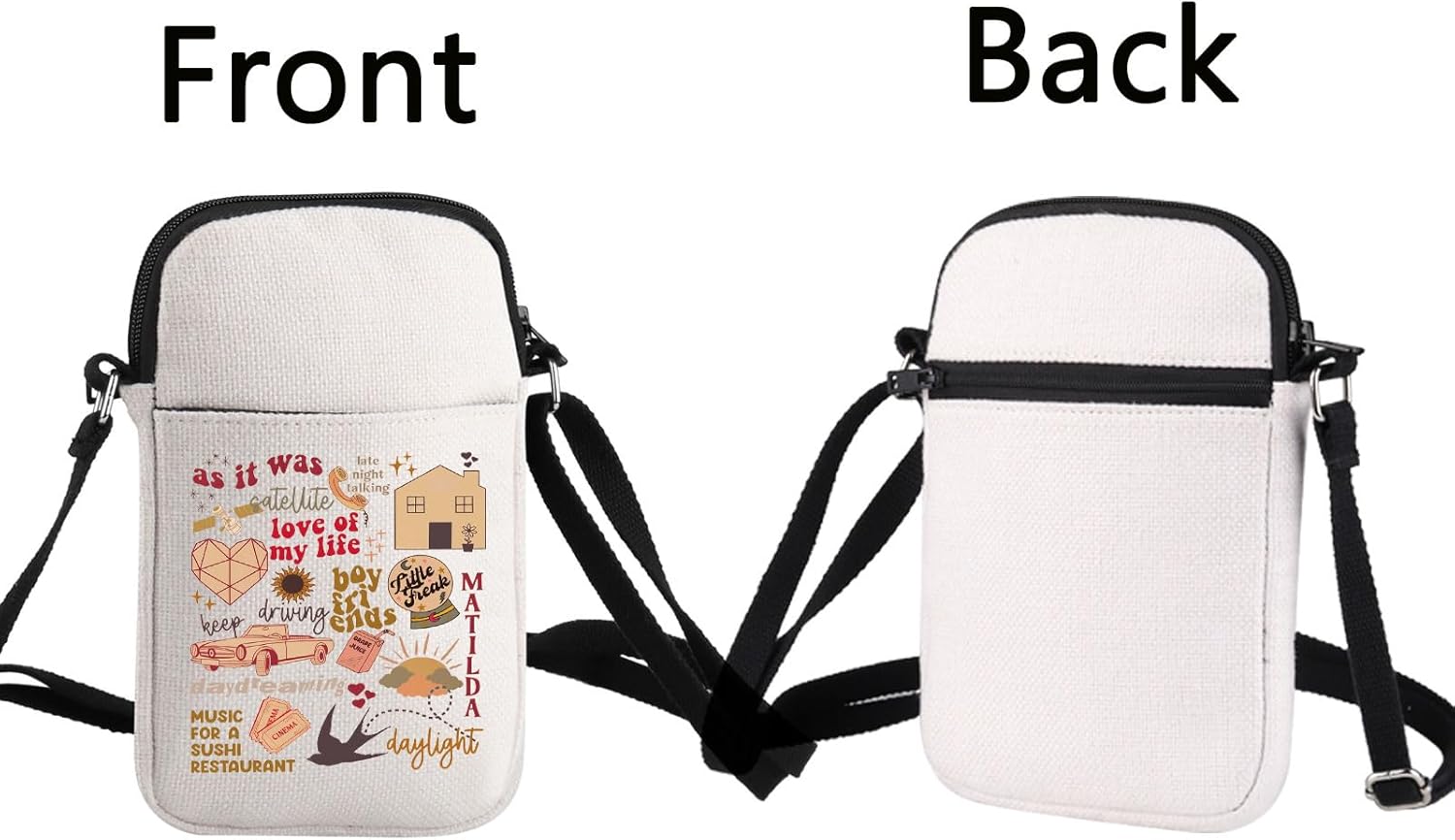 Singer Merch Singer Crossbody Bag Singer Album Inspired Gift Singer Fan Gift Singer Album Gift Music Lover Gift Merchandise - Image 5