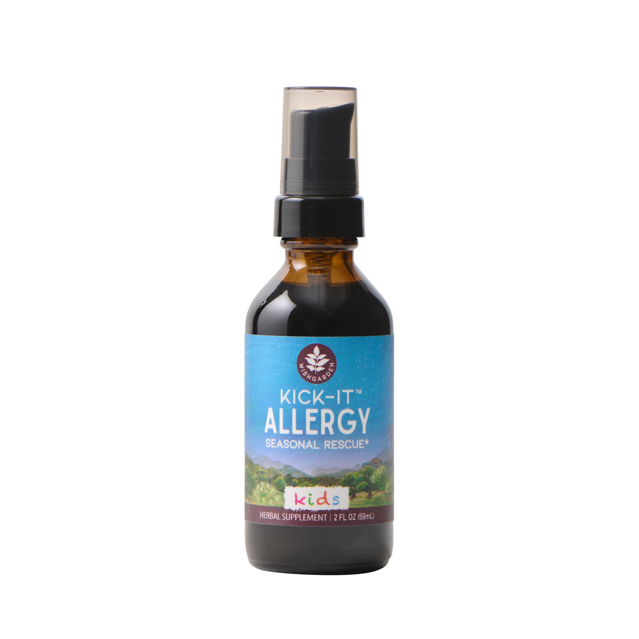 WishGarden Herbs Kick-It Allergy for Kids, 2oz Tincture