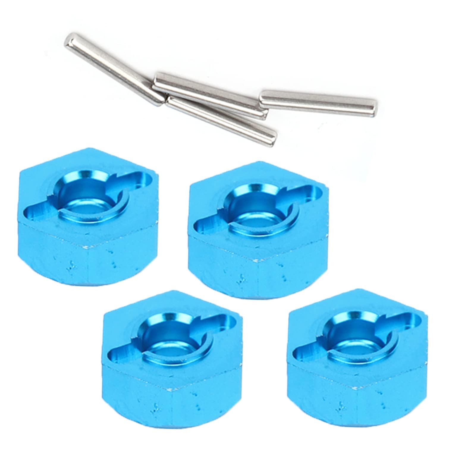 5mm RC Nakrętki Sześciokątne, 5mm Koła ze Stopu Aluminium Hex Mount Hub Nakrętka z Kołkami do 1/14 144001 RC Car(Niebieski 1266B)