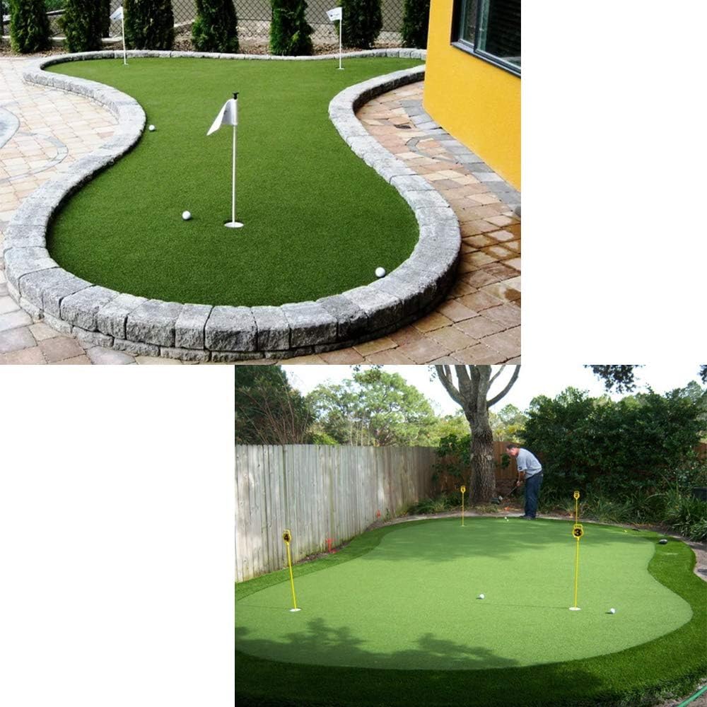 Tappeto verde da golf, tappeto erboso artificiale per allenamento indoor outdoor, perfetto per cortile, palestra, baseball, calcio e pratica sportiva