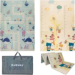 Tapete Infantil De Atividades Tatame Emborrachado Dobrável Dupla Face - Kababy