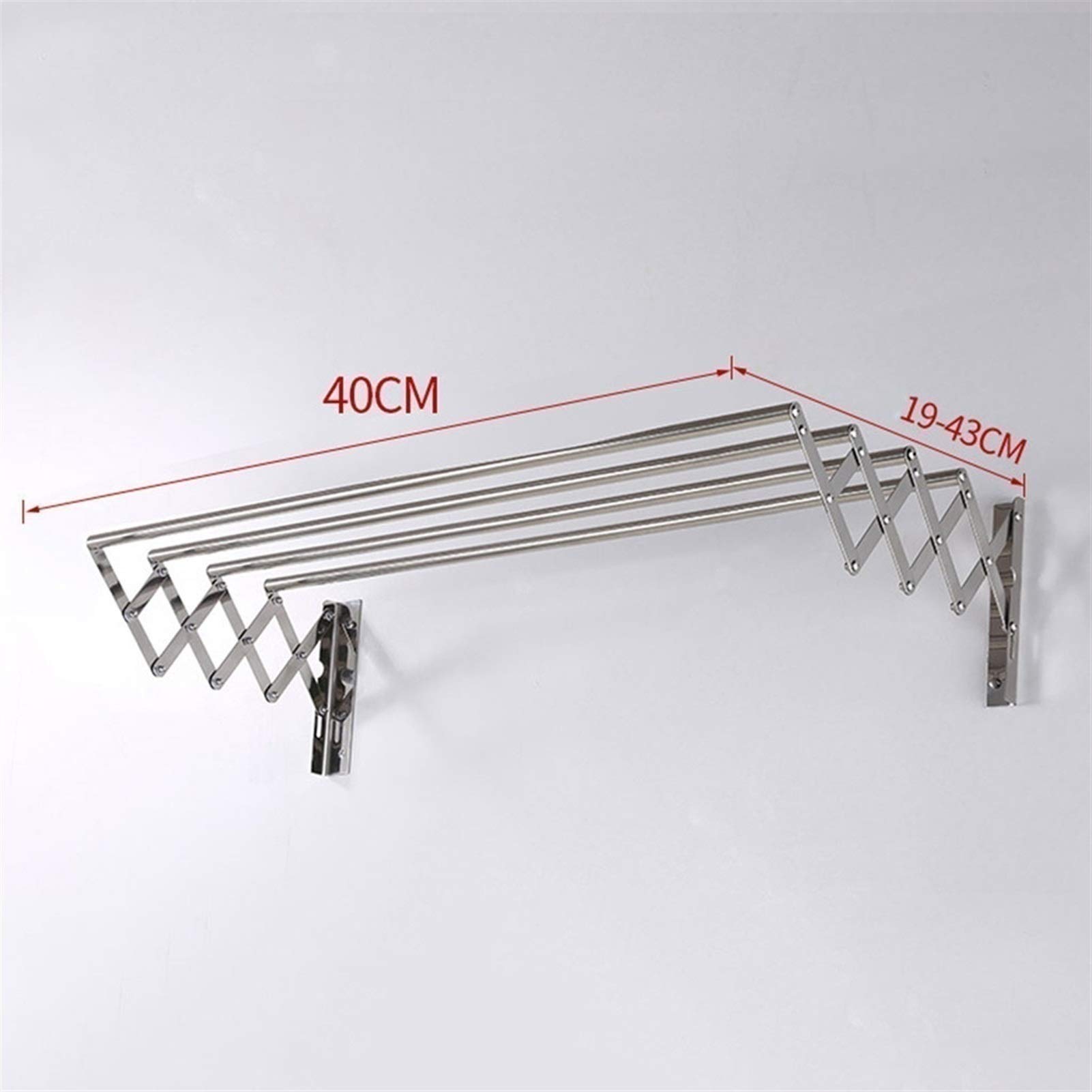 Portasciugamani da Parete, stendibiancheria in Acciaio Inox, Appendiabiti da Parete Pieghevole Retrattile, portasciugamani sospeso per Lavanderia, Bagno, Toilette, Camera da Letto