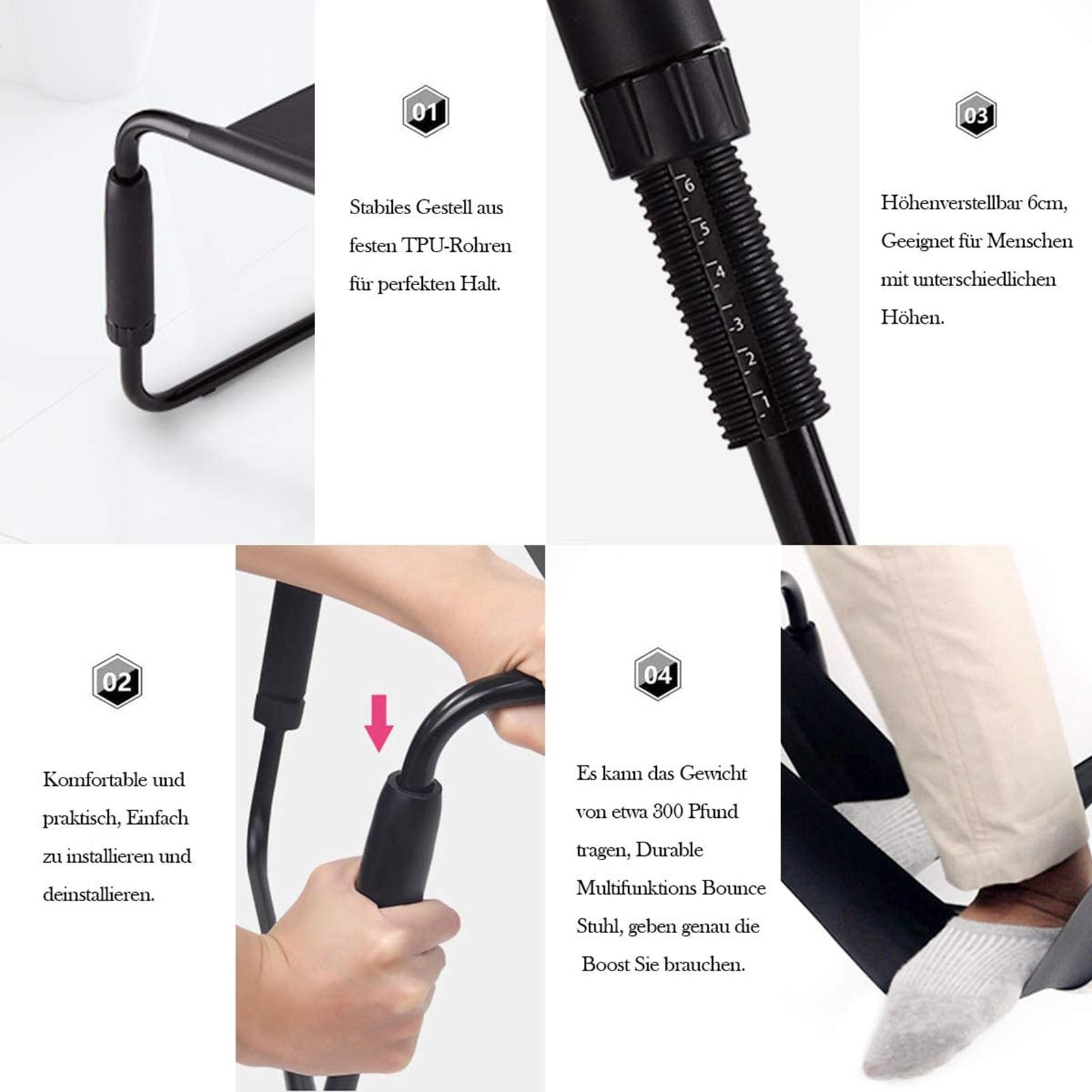 ARIASS Chaise Sexuelle, Banc Sexuel Multifonction à Hauteur réglable, Meubles sexuels pour Chambre à Coucher, Chaise BDSM, siège Sexuel, Jouets sexuels pour Adultes