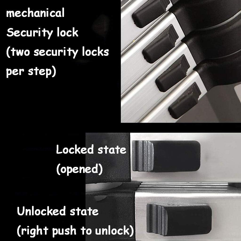 伸縮はしご はしご 多目的伸縮はしご 延長延長 - ポータブル折りたたみ式アルミ合金伸縮ロフト延長はしご マリッジビジョン