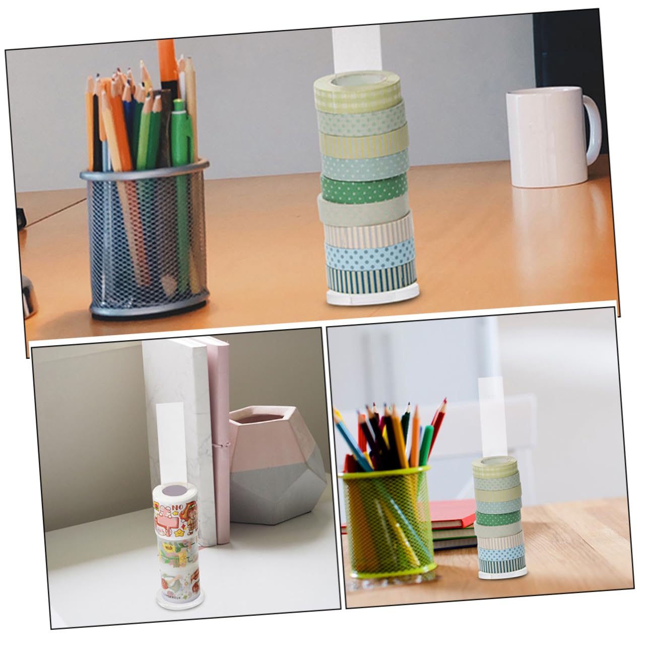 EXCEART 12stücke Teiliges -washi-tape- Transparente Aufbewahrung Für Klebebandrollen Installieren Langlebig Und Platzsparend Für Scrapbooking Und Bastelarbeiten