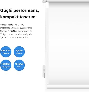 Xenon Smart Akıllı Perde Motoru Otomatik Perde Açma-Kapama Modülü Mobil Uygulama Denetimli Uzaktan Kumandalı Google Home/Alexa Uyumlu Zigbee Ev Otomasyon Cihazı X7726