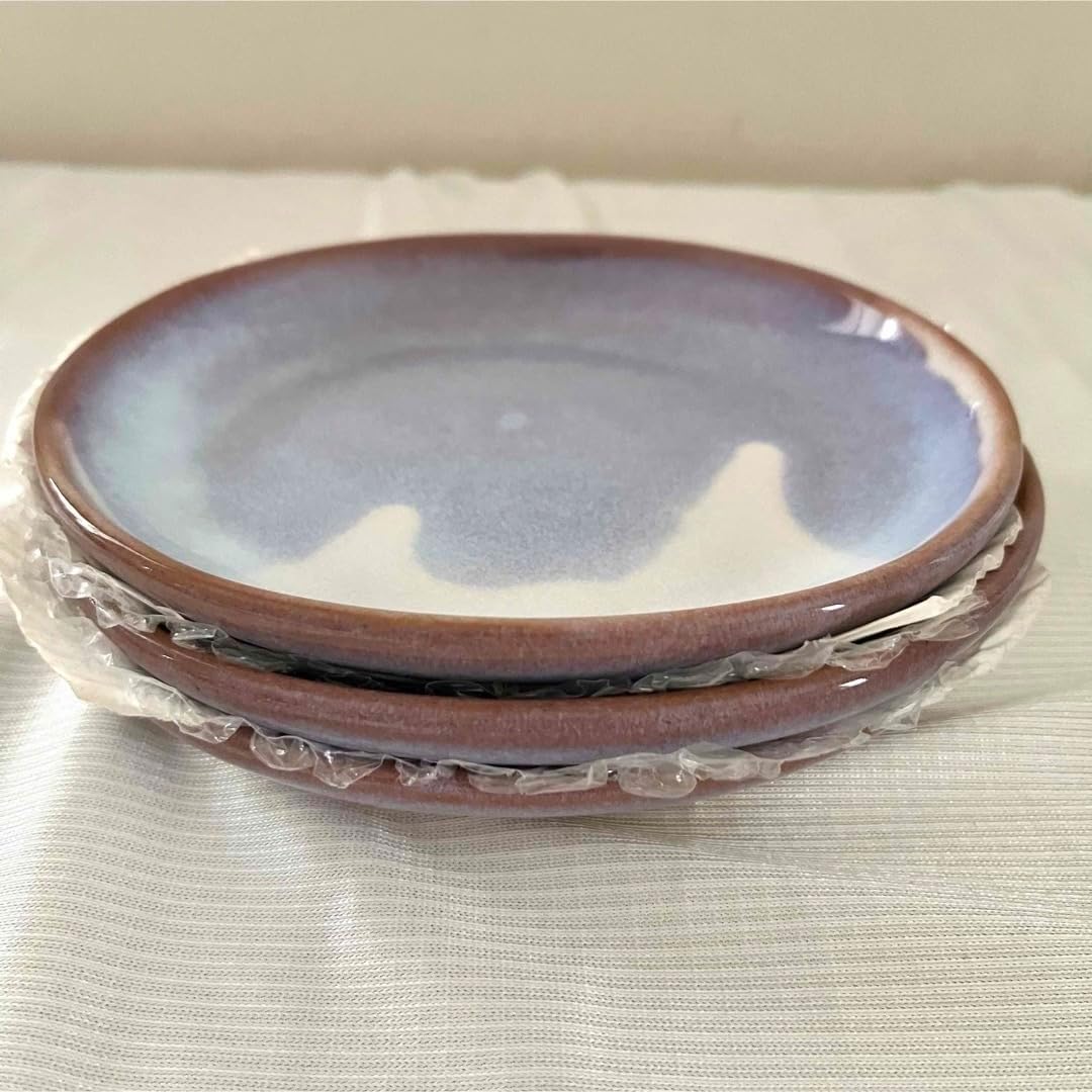 和食器 萩焼 都野栖雲造 皿 銘々皿 5客 共箱 M R8152C