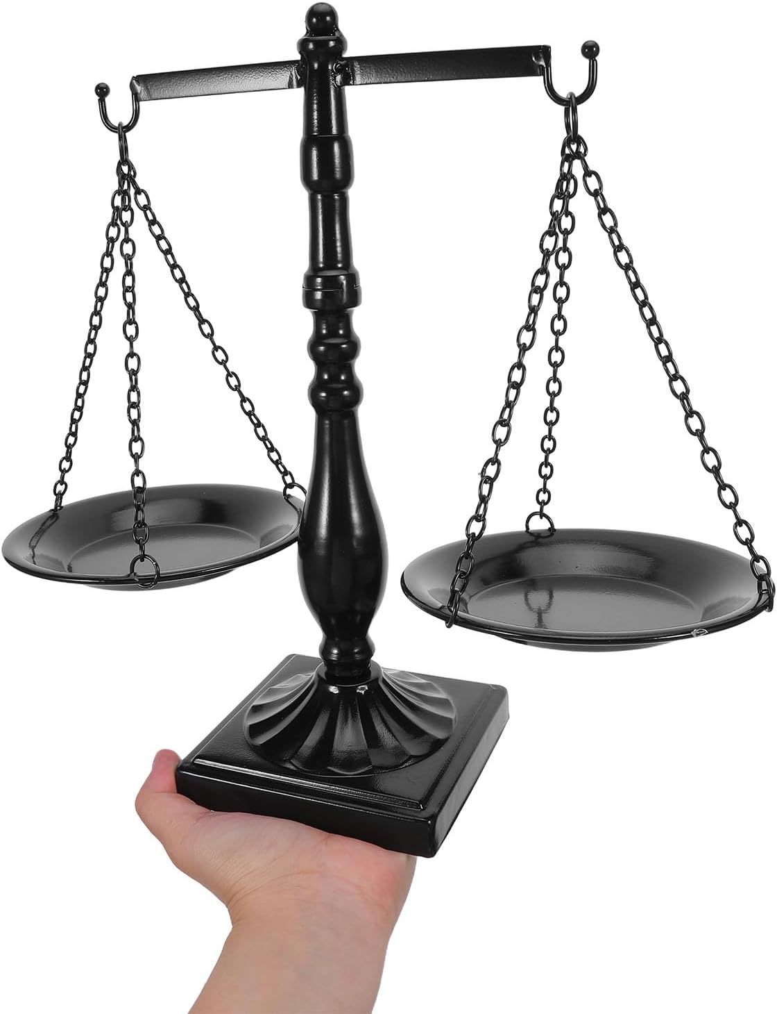 Antique Libra Balancing Scale - Iron Symbol of Justice Centerpiece - Farmhouse Vintage Ornament for Attorneys - Libra Scale Party Decor and Office