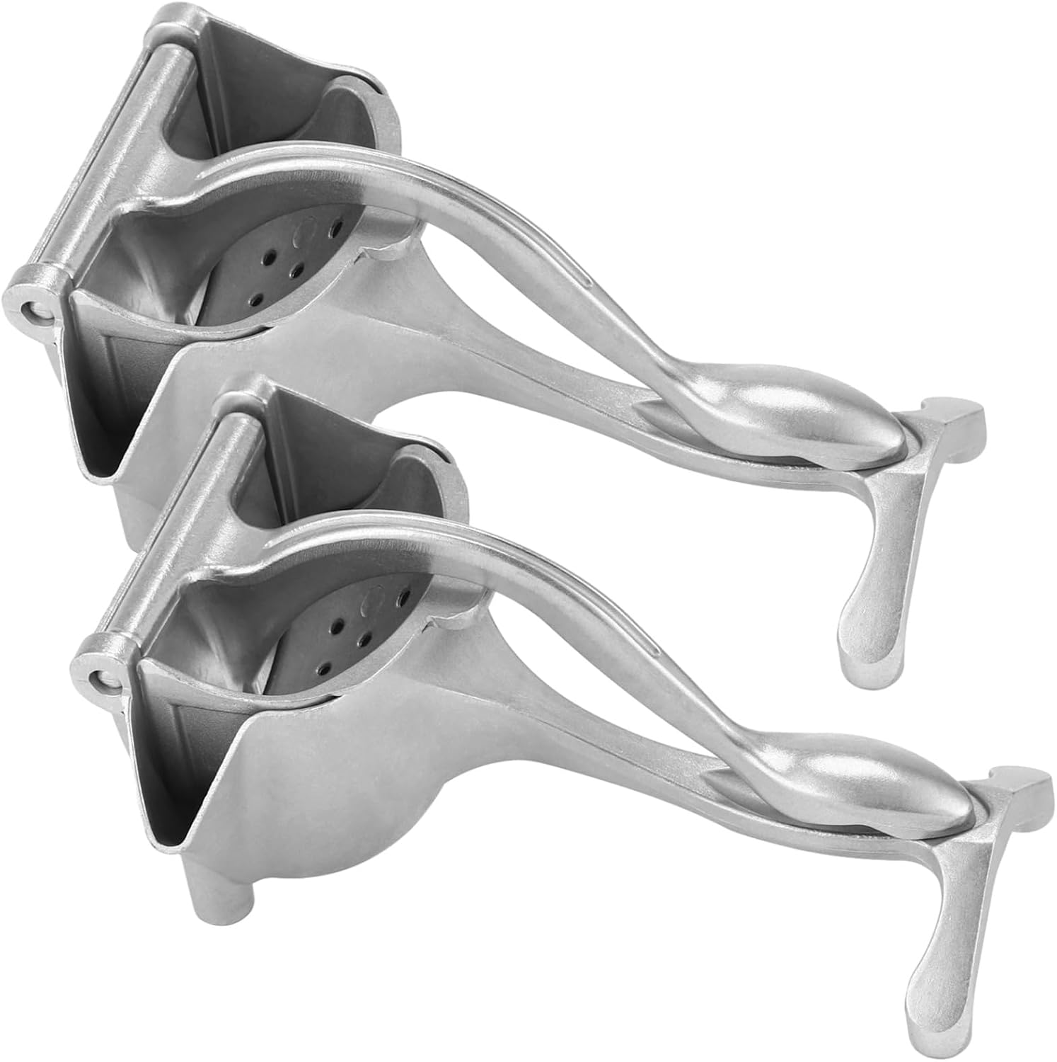 2 Pcs Fresh Fruit Juice Extractors, Aluminum Alloy Handheld Lemon Juicers, Heavy-duty Manual Citrus Juicers, Efficient Fruit Squeezers with Ergonomic Handle for Kitchen