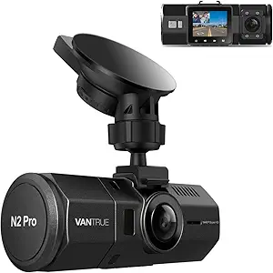Vantrue N2 Pro Dual Dash Cam Infrared Night Vision, Dual Channel 1080P Front and Inside, 2.5K Single Front Car Accident Dash Camera, 24hr Motion Sensor Parking Mode, Support 256GB max
