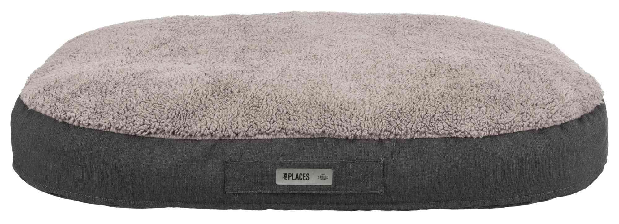 TRIXIE Vital Cushion Bendson 36424 Orthopaedic Dog Cushion Oval 80 × 55 cm Dark Grey/Light Grey