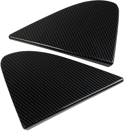 Miniatura 4 de Fewshaw Cubierta triangular para ventana lateral delantera estilo fibra de carbono, accesorios exteriores para GMC SierraChevrolet Silverado 1500