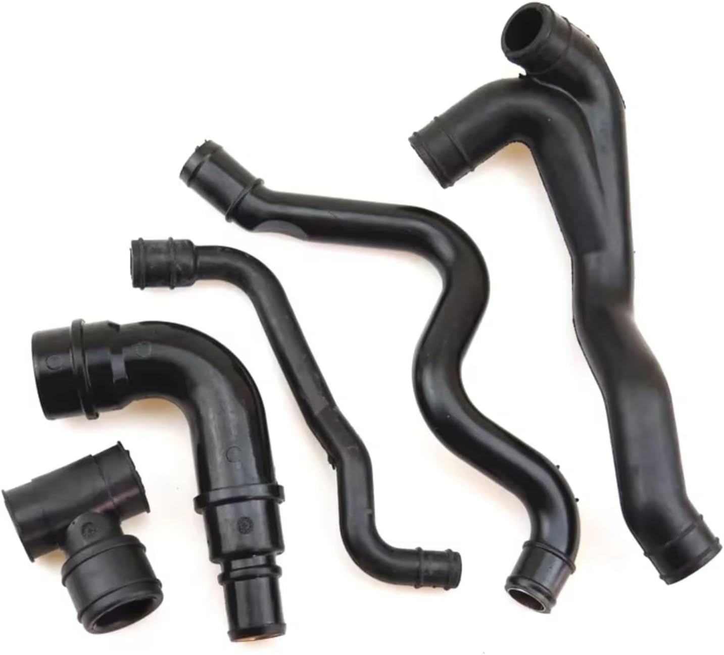 Crank Case Breather Pipe Compatible with VW for Bora for Polo for Beetle 1.8T PCV Crankcase Ventilation Valve Hose Exhaust Pipe Repair Kit OEM:035103245G 06A103213AF