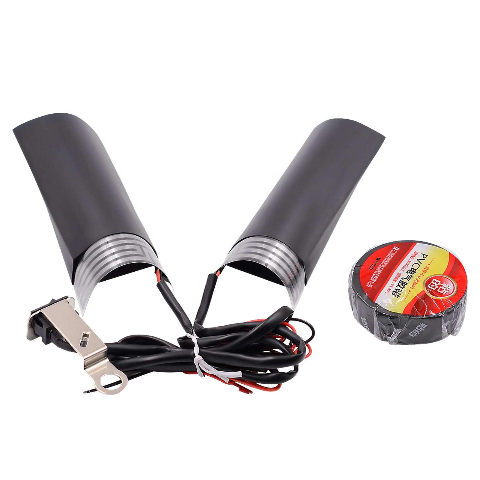 Amazon | 電気カイロ,12V オートバイ加熱ハンドルカバー電熱