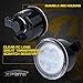 Xprite Amber Clear Lens LED Turn Signal Lights Plug & Play Assembly with Parking Funtion Compatible with 2007-2018 Jeep Wrangler JK & Wrangler Unlimited