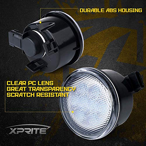 Image of Amber Clear LED Turn Signal Lights w /Parking Compatible with 07-18 Jeep JK
