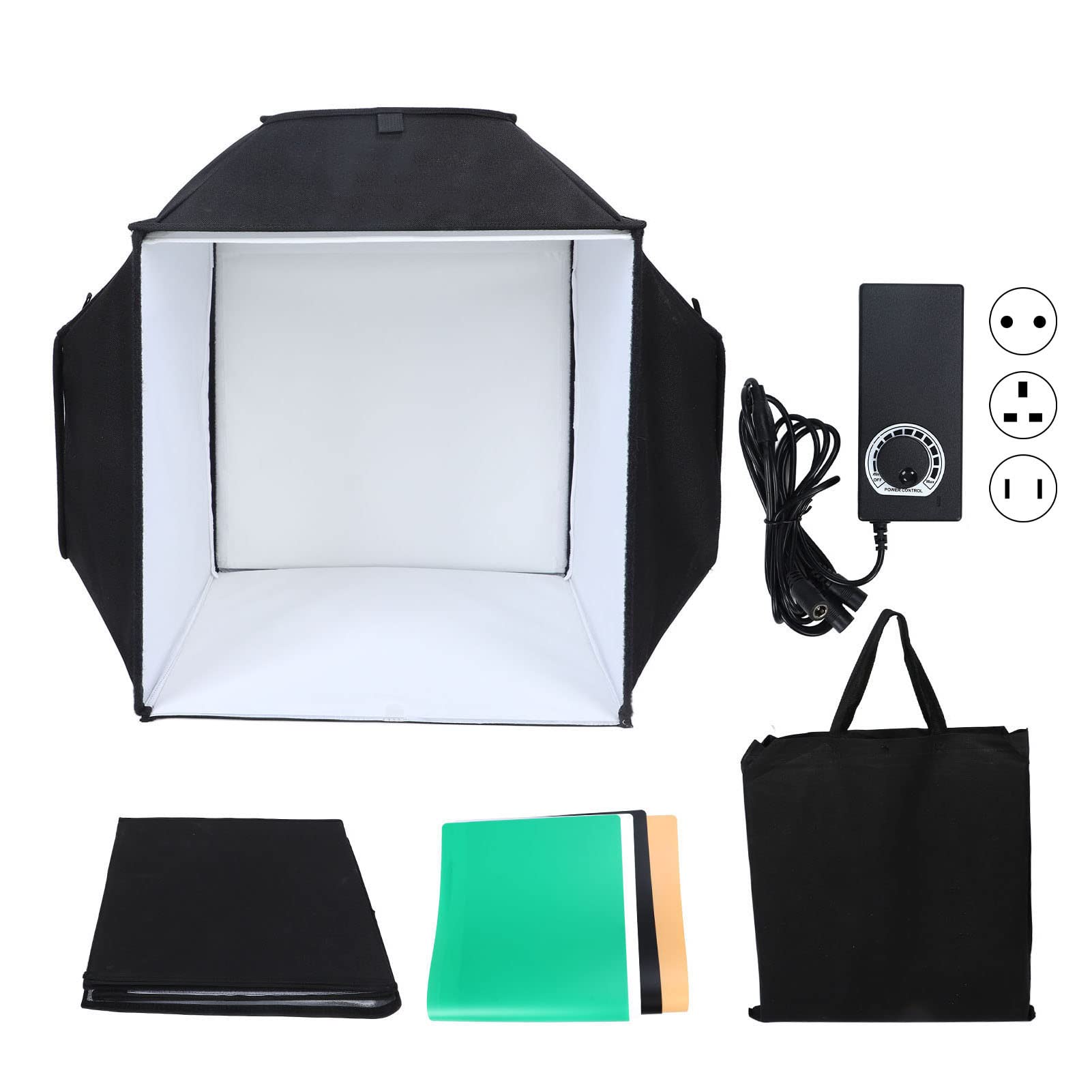 Mini Photo Studio Box, 15,8 Cala/30 Cm Przenośny Namiot Fotograficzny Softbox 5500 K Małe Studio Fotograficzne z 4-kolorową Płytą Tła Pcv(#3)