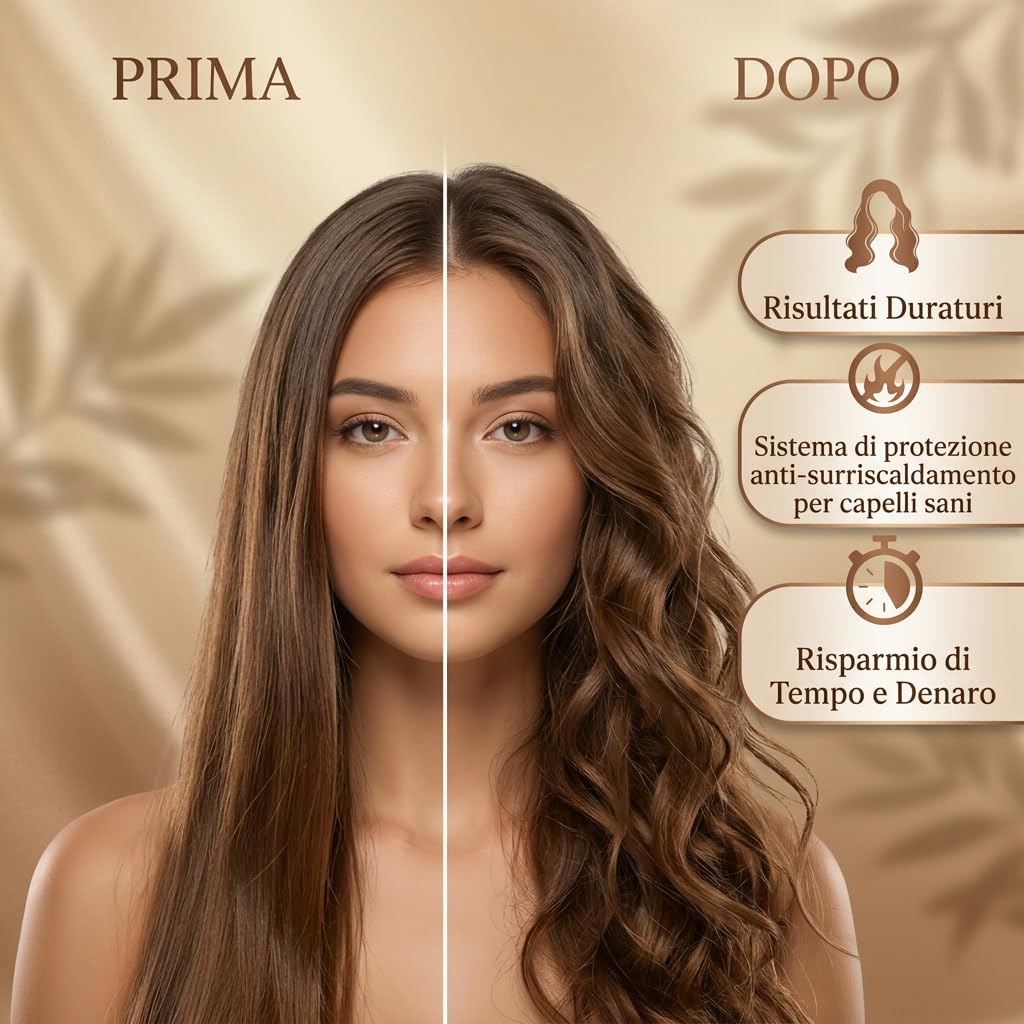 Bellora Beauty Milano MultiStyler 5 in 1—Styler Capelli Multifunzione Con Tecnologia Airflow Per Asciugare Lisciare E Creare Onde Ricci O Look Naturali A Casa (Rosa (Manuale In Inglese))