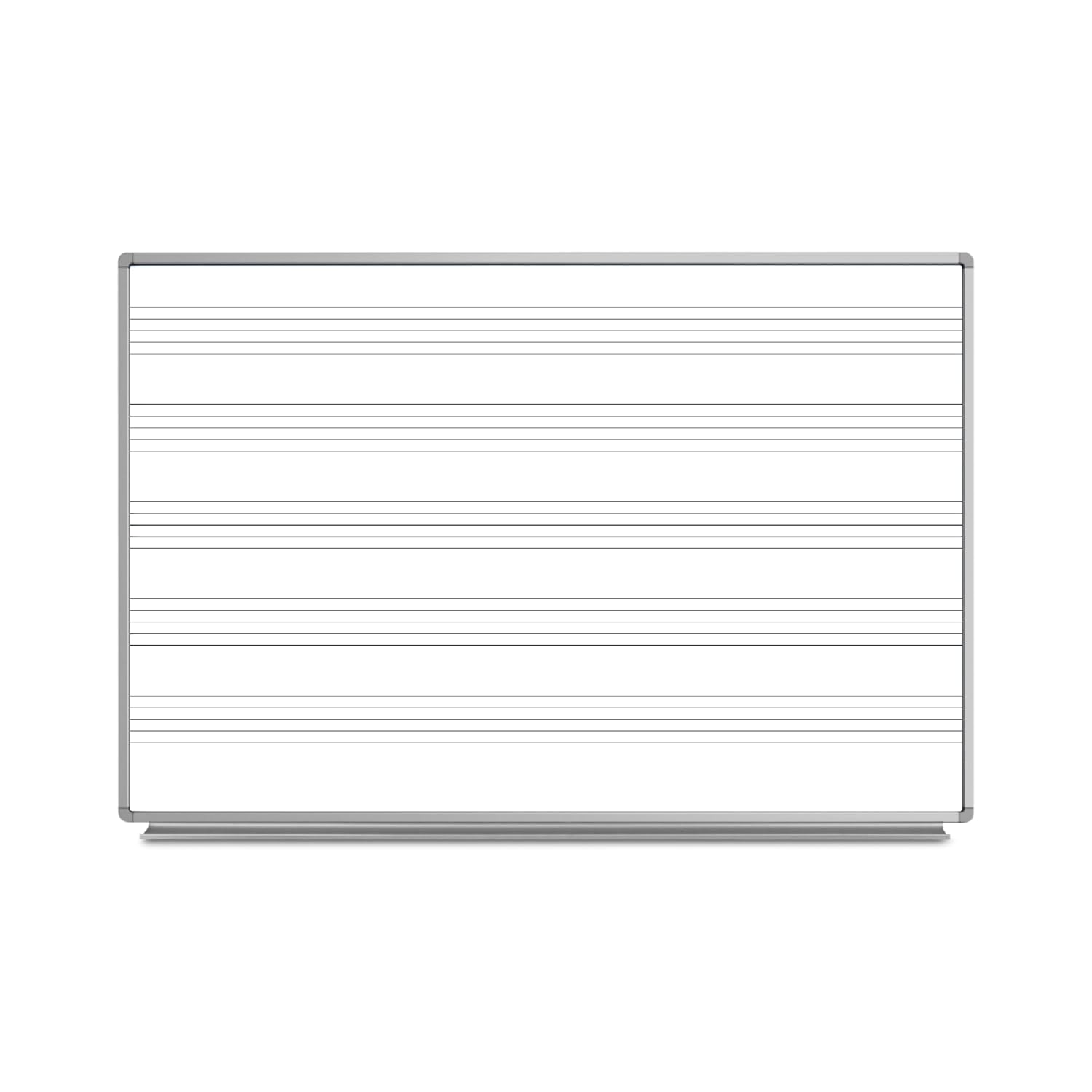 FSE 373-WB7248M 72"W x 48"H Wall-Mount Music Whiteboard
