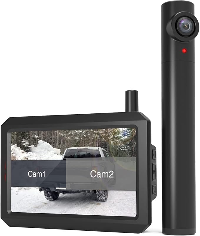 AUTOVOX Solar Wireless Backup Camera TW15'' Monitor Super Night
