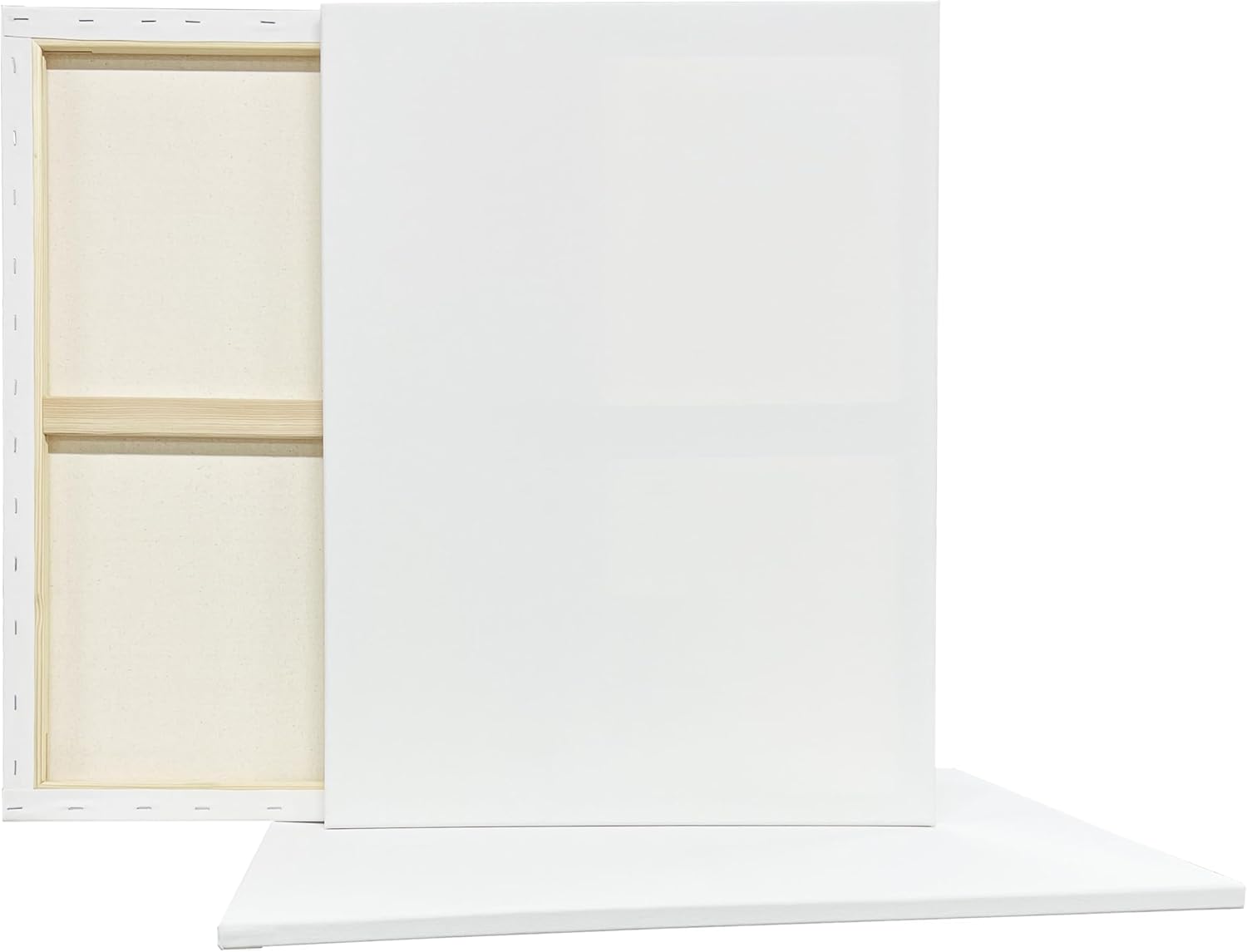 Artist's Loft 3 Count 18” x 24” Super Value Canvas Necessities - Acid Free Cotton Canvas for Paint, Acrylic, & Oils - 1 Pack