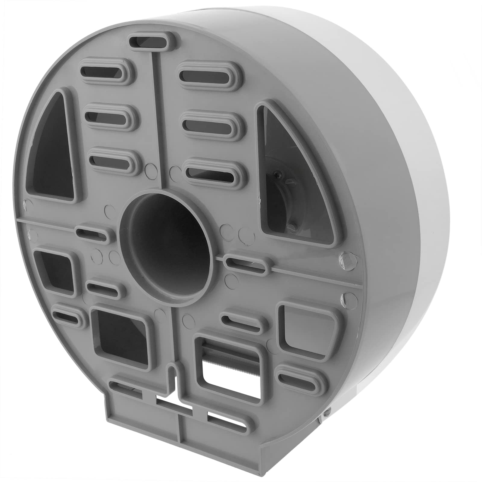 PrimeMatik - Porte-Rouleau de papier toilette en gros. Distributeur industriel blanc en rouleau 268x123x273mm