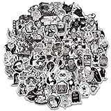 100PCS Cool Gothic Stickers Pack for Teens, Vinyl Punk Gothic Stickers for Water Bottle, Computer, Skateboard, Tablet, Luggage, Phone, Notebook, Trendy Aesthetic Decal for Laptop