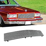 Fits 1986-1990 Chevy Caprice Main Upper Chrome Billet Grille Grill Insert Solid Aluminum Polished Surface Replacement Part