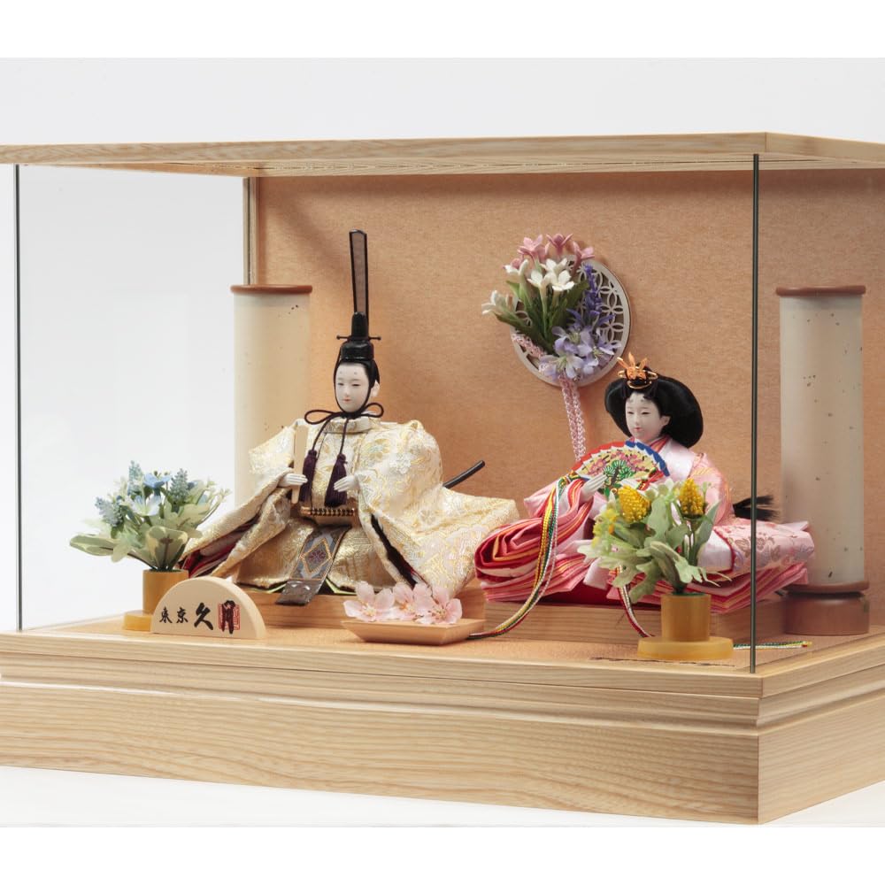 久月　親王飾り Amazon | 久月official 雛人形 親王ケース飾り 3H-KK33-Z | ケース飾り