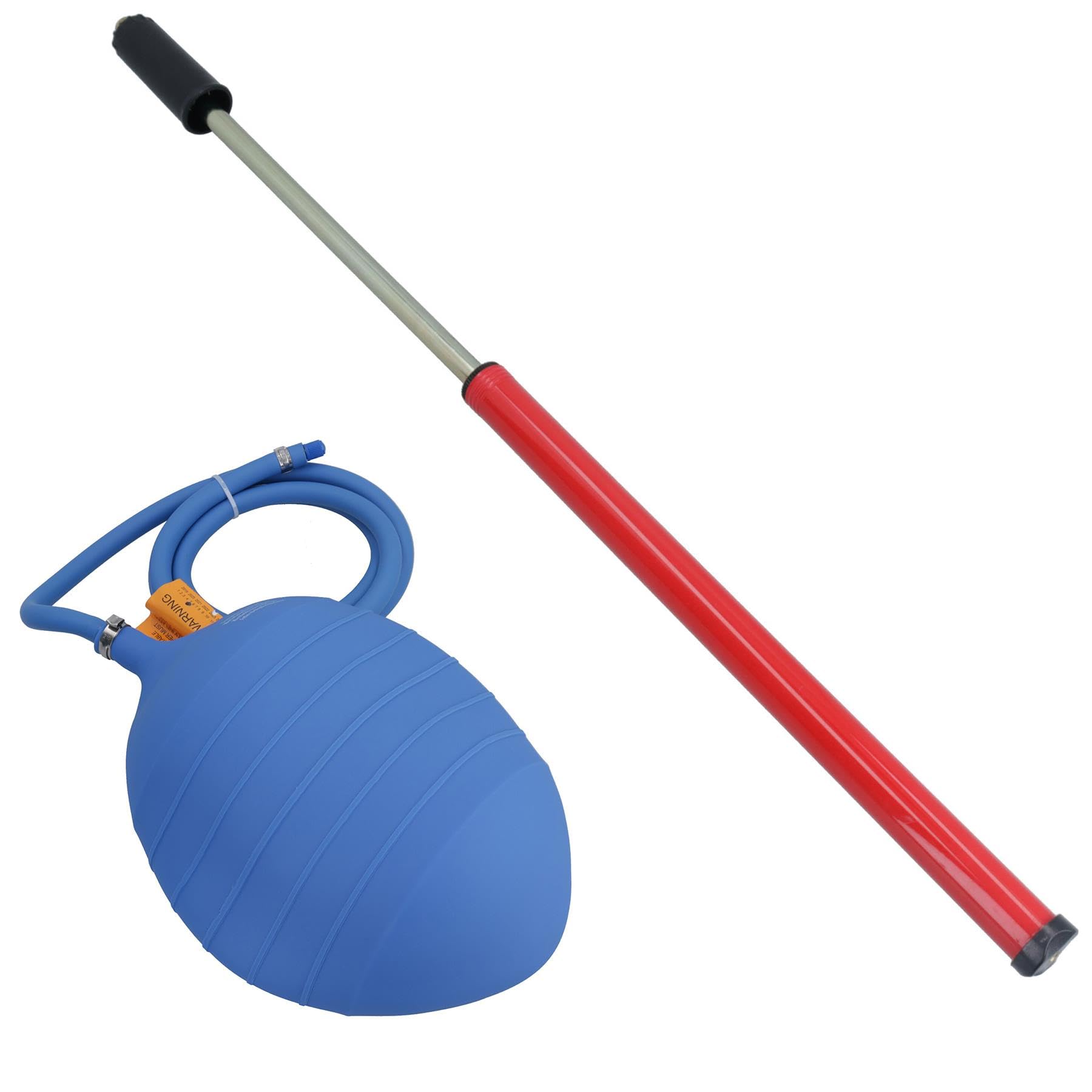 Ab Tools Blue Pvc Sealing Inflatable Test Air Bag 6" (150Mm) Drain Pipe Bung & Hand Pump