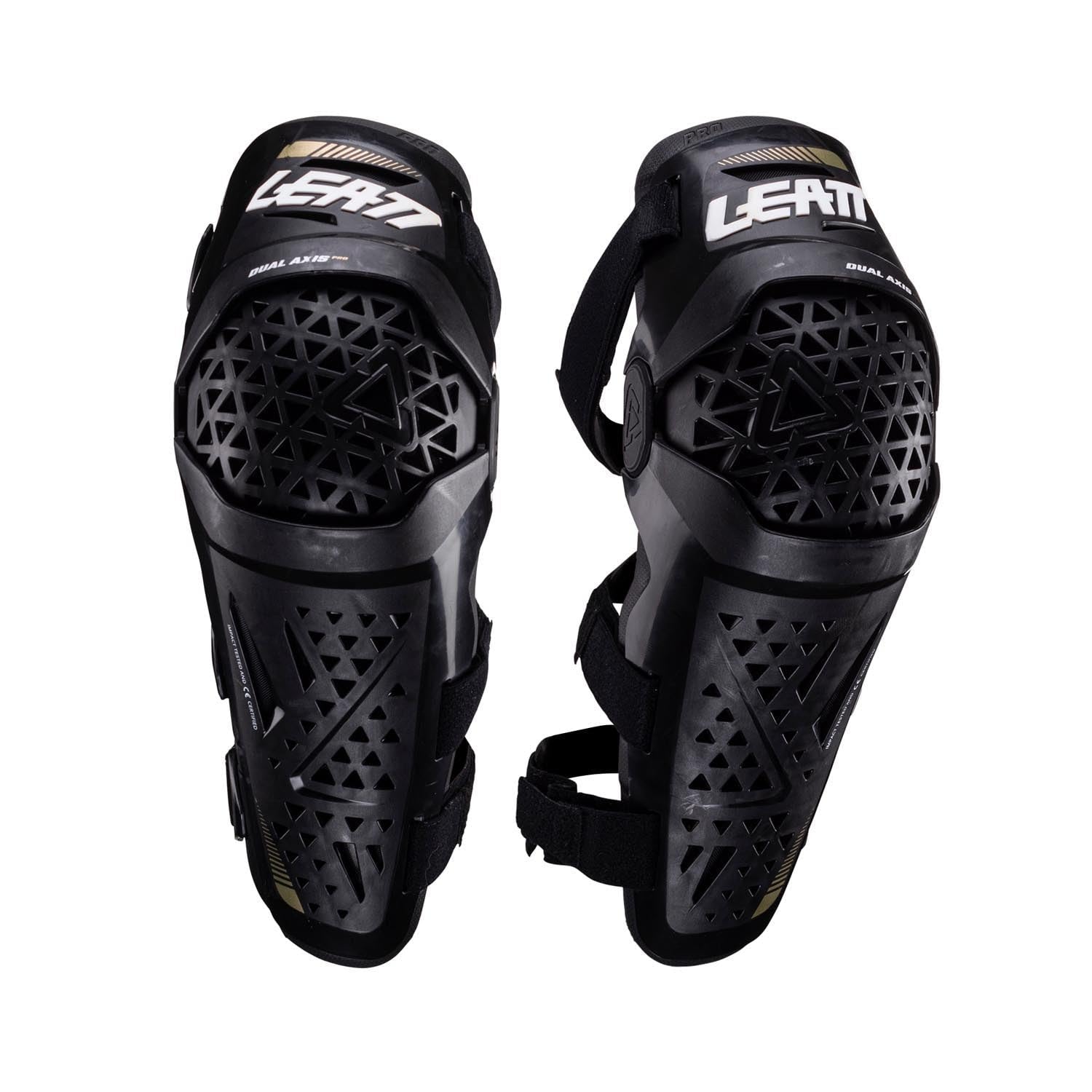 Leatt Knee and Shin guard dual axis pro with rigid protection and anti-impact foam