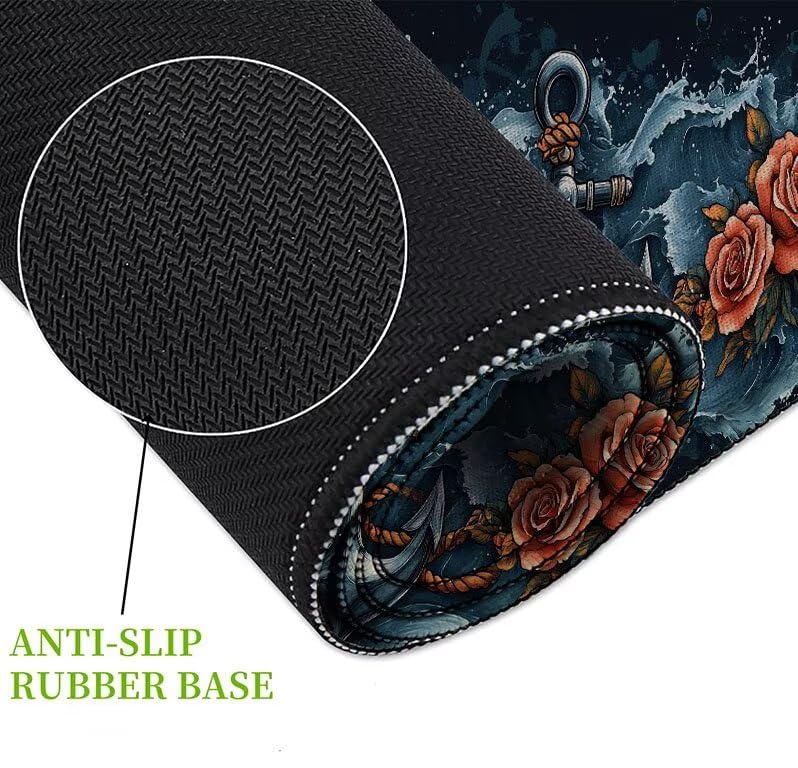 Desk mat imperméable grand format résistant pour stabiliser le clavier d'ordinateur - 5