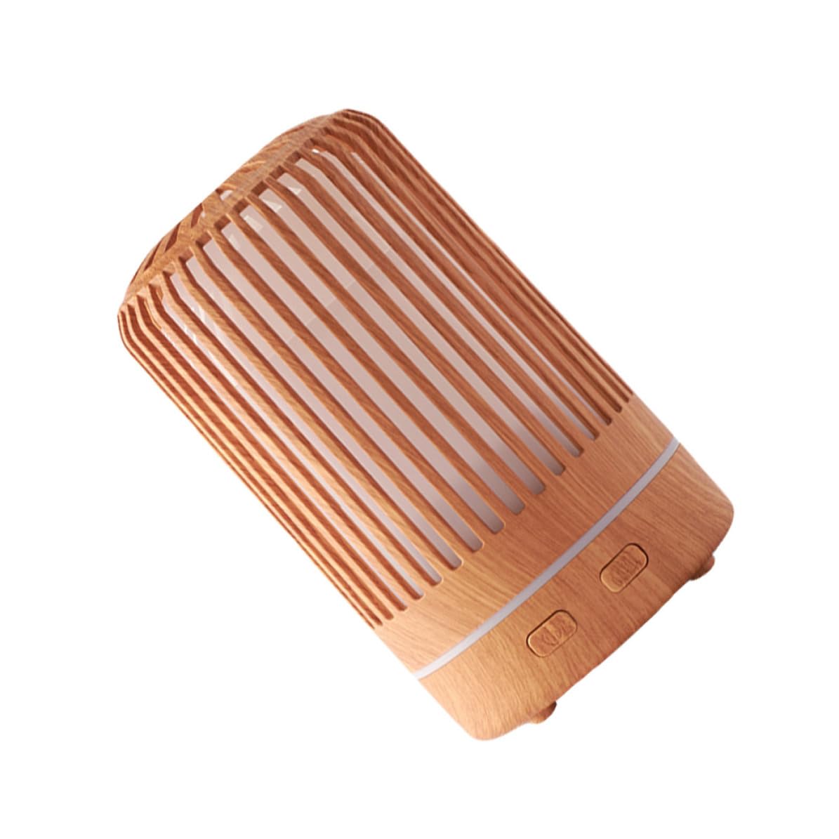 Diffuseur d'arômes en bois creux CLISPEED avec humidificateur et LED