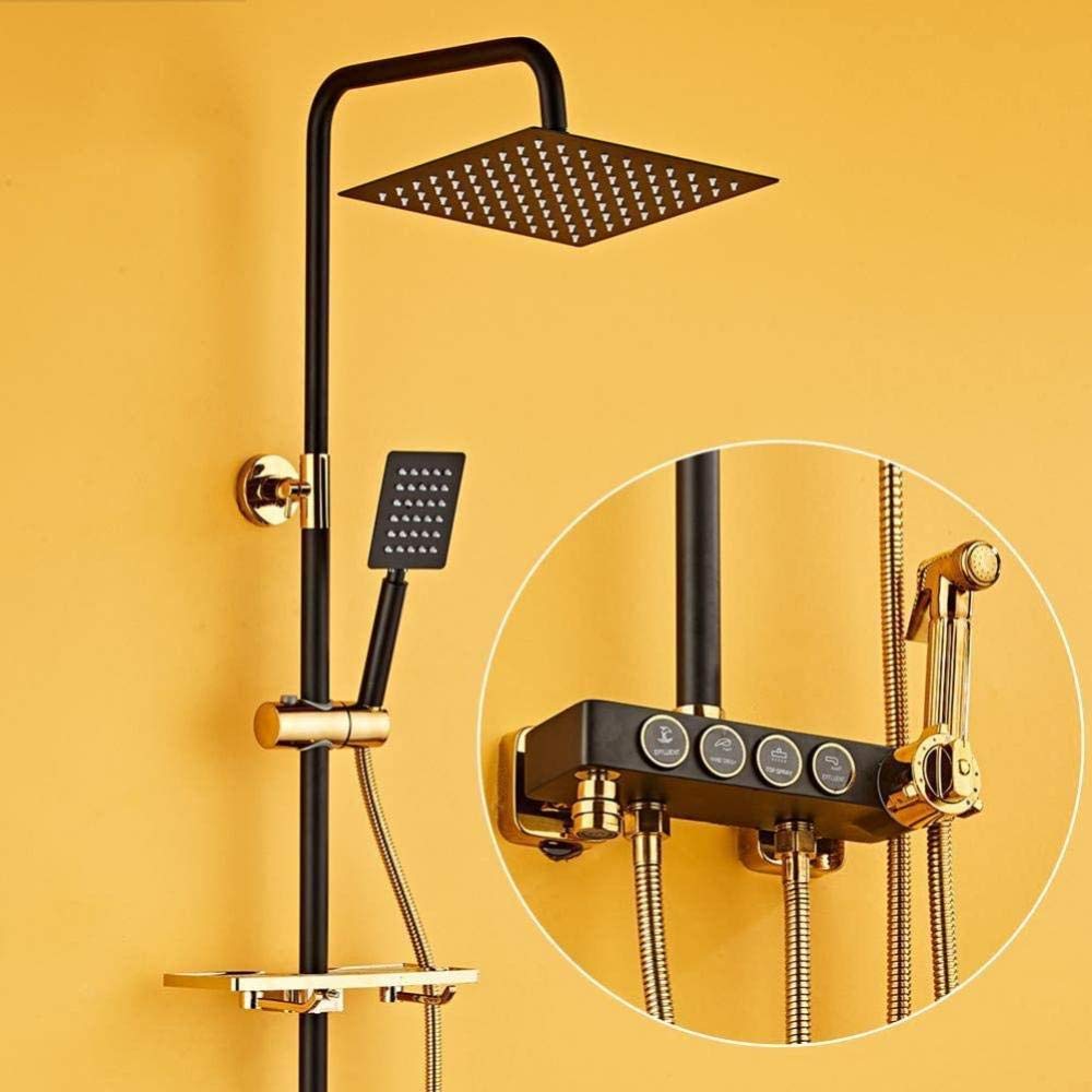 Mitigeur de douche noir pour rénover une salle de bain moderne