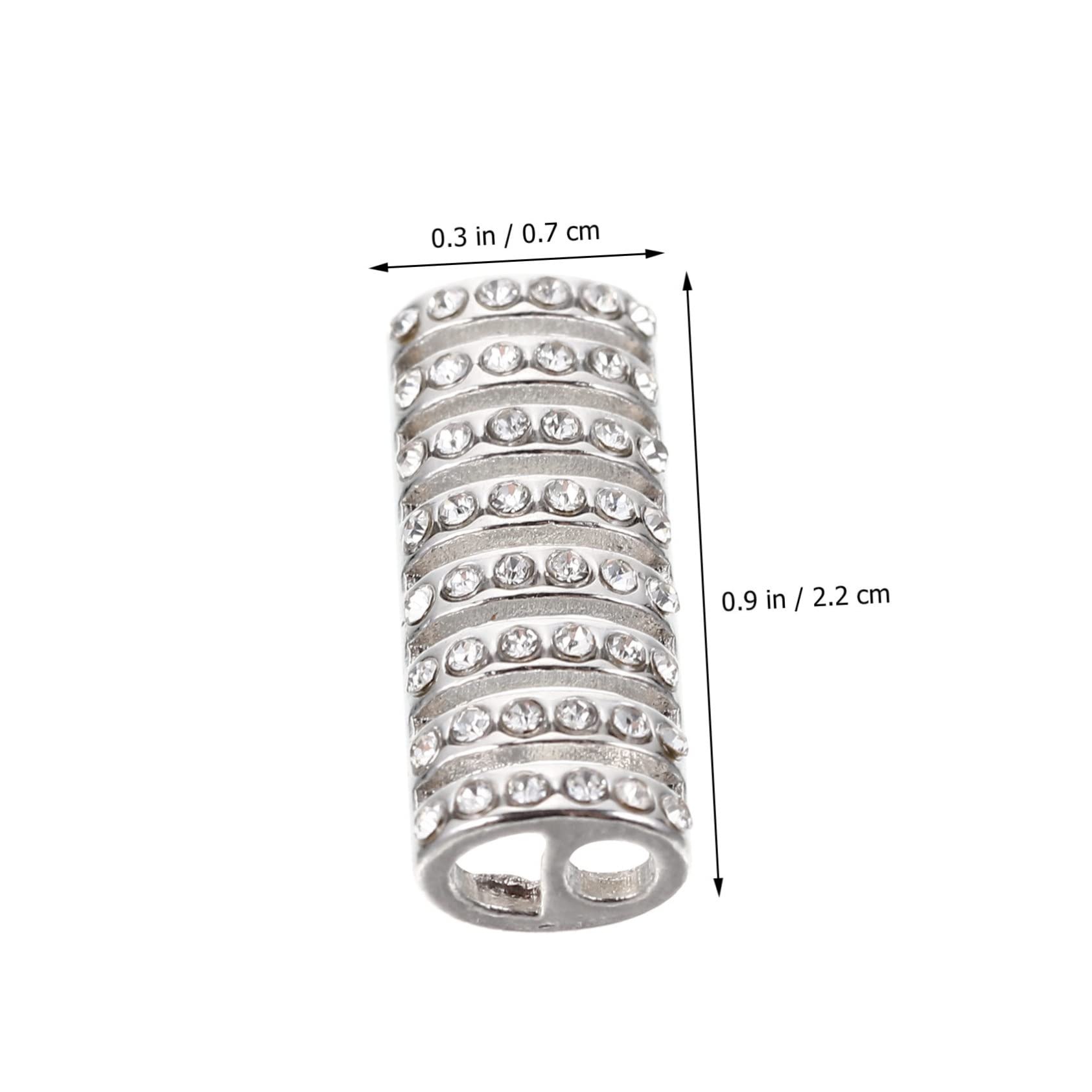 Mikikit 10Pcs 22mm Watch Bead Connector: Decorative Watch Band Adapters Bead Connectors for Watch Band Making Replaceable Watchband Connectors Compatible with Apple Watch Band Adapter