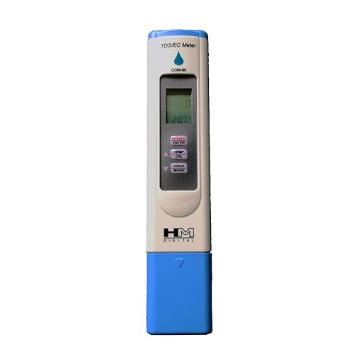 HM COM-80 Conductividad eléctrica Digital EC y Hydro Tester de sólidos disueltos totales 0-5000 ppm TDS Rango 1 ppm de resolución - 2 de precisión