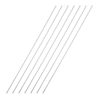 Vista 321 de uxcell Varilla redonda sólida de acero inoxidable 304 de 0.197 in x 5.906 in para manualidades de bricolaje - 10 piezas