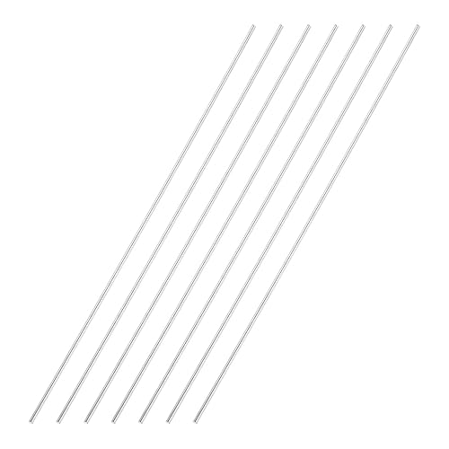 Miniatura 321 de uxcell Varilla redonda sólida de acero inoxidable 304 de 0.197 in x 5.906 in para manualidades de bricolaje - 10 piezas